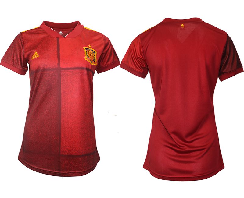 Women 2021-2022 Club Spain home aaa version red blank Soccer Jerseys->customized soccer jersey->Custom Jersey